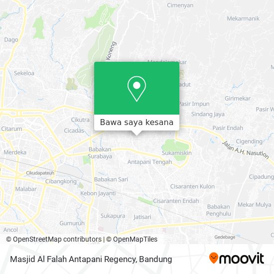 Peta Masjid Al Falah Antapani Regency