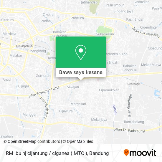 Peta RM ibu hj cijantung / ciganea ( MTC )