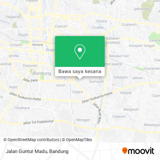 Peta Jalan Guntur Madu