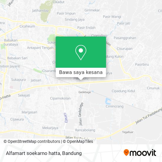 Peta Alfamart soekarno hatta