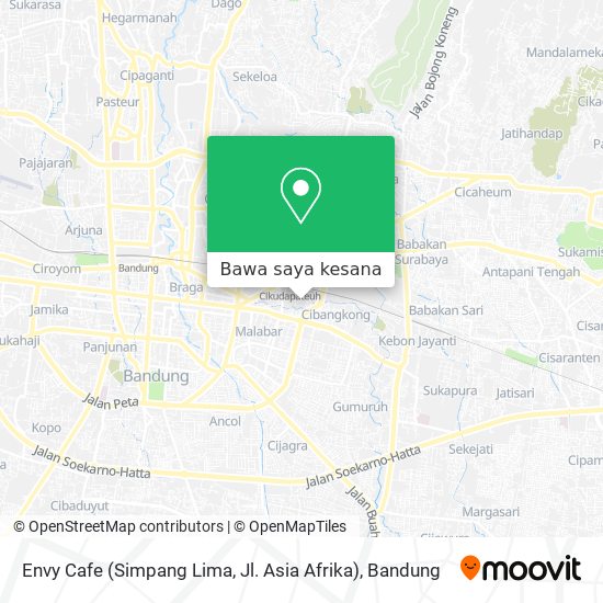 Peta Envy Cafe (Simpang Lima, Jl. Asia Afrika)