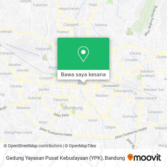 Peta Gedung Yayasan Pusat Kebudayaan (YPK)