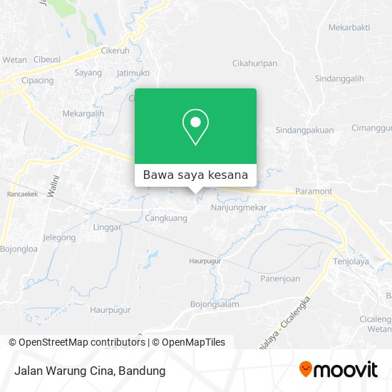 Peta Jalan Warung Cina