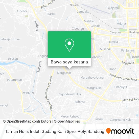 Peta Taman Holis Indah Gudang Kain Sprei Poly