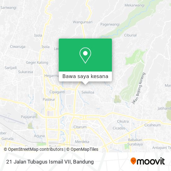 Peta 21 Jalan Tubagus Ismail VII