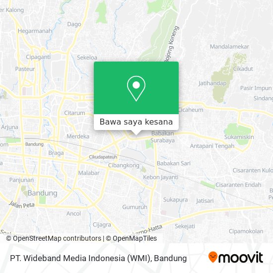 Peta PT. Wideband Media Indonesia (WMI)