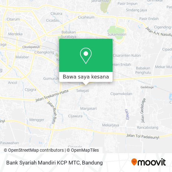 Peta Bank Syariah Mandiri KCP MTC