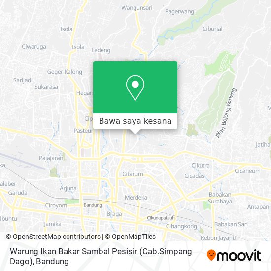Peta Warung Ikan Bakar Sambal Pesisir (Cab.Simpang Dago)