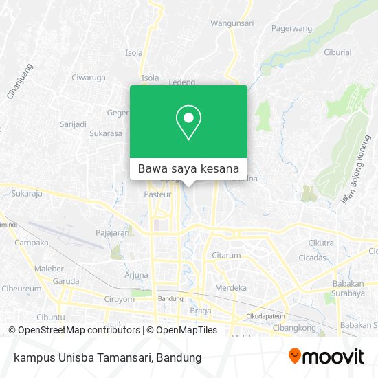 Peta kampus Unisba Tamansari