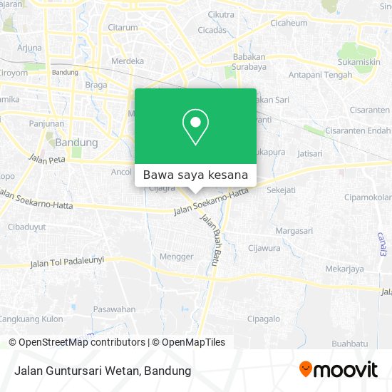 Peta Jalan Guntursari Wetan