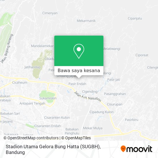 Peta Stadion Utama Gelora Bung Hatta (SUGBH)