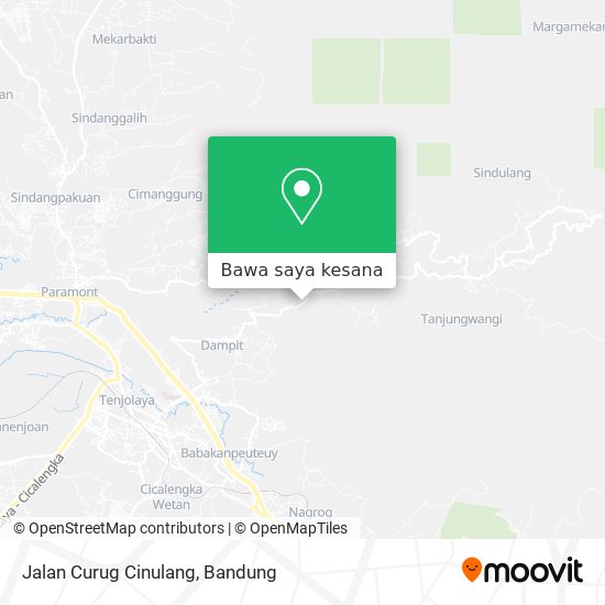 Peta Jalan Curug Cinulang