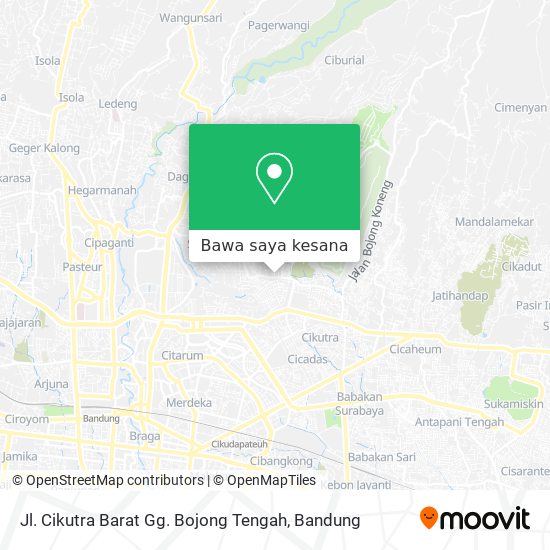 Peta Jl. Cikutra Barat Gg. Bojong Tengah
