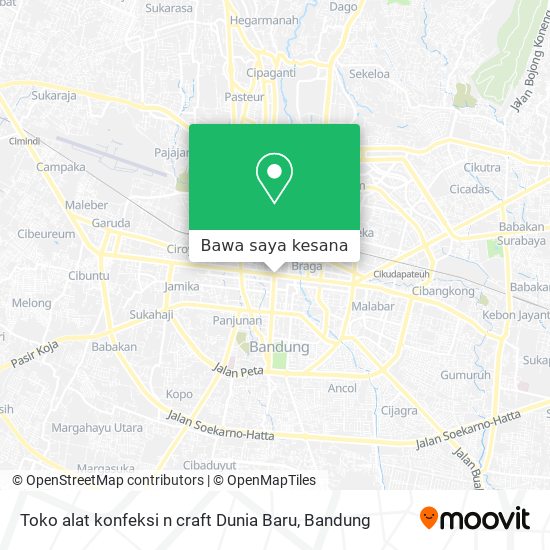 Peta Toko alat konfeksi n craft Dunia Baru