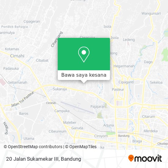 Peta 20 Jalan Sukamekar III