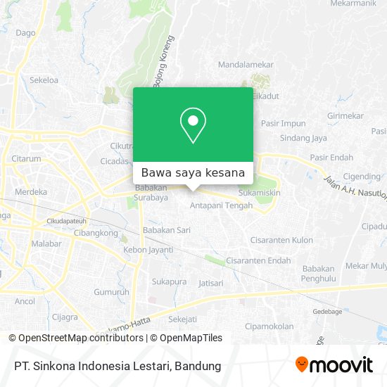 Peta PT. Sinkona Indonesia Lestari