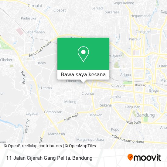 Peta 11 Jalan Cijerah Gang Pelita