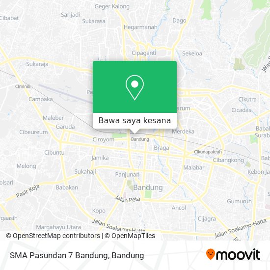 Peta SMA Pasundan 7 Bandung