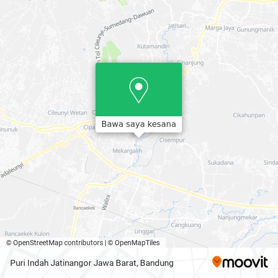 Peta Puri Indah Jatinangor Jawa Barat