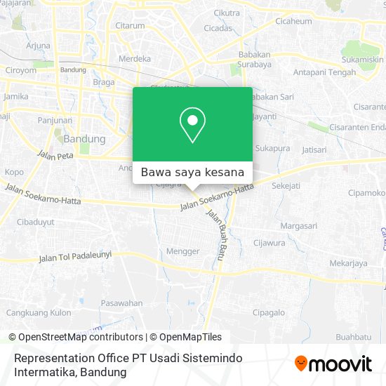 Peta Representation Office  PT Usadi Sistemindo Intermatika