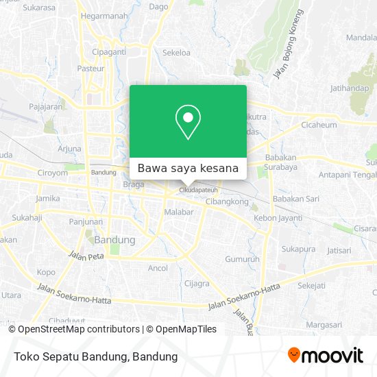 Peta Toko Sepatu Bandung