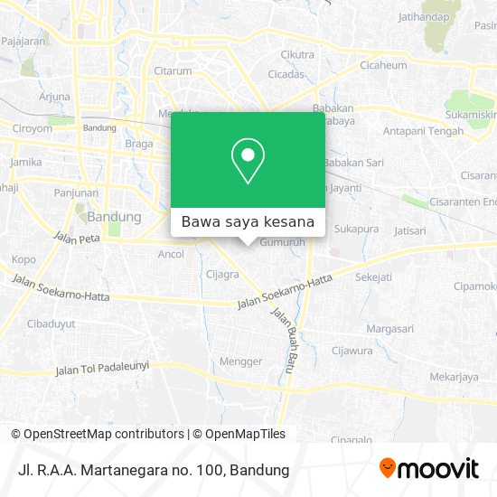 Peta Jl. R.A.A. Martanegara no. 100