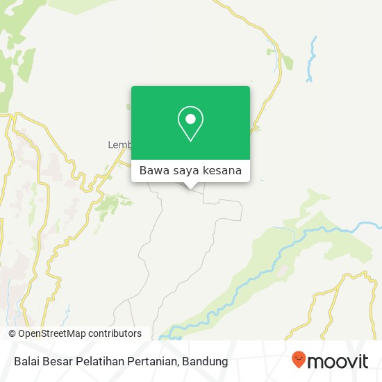 Peta Balai Besar Pelatihan Pertanian