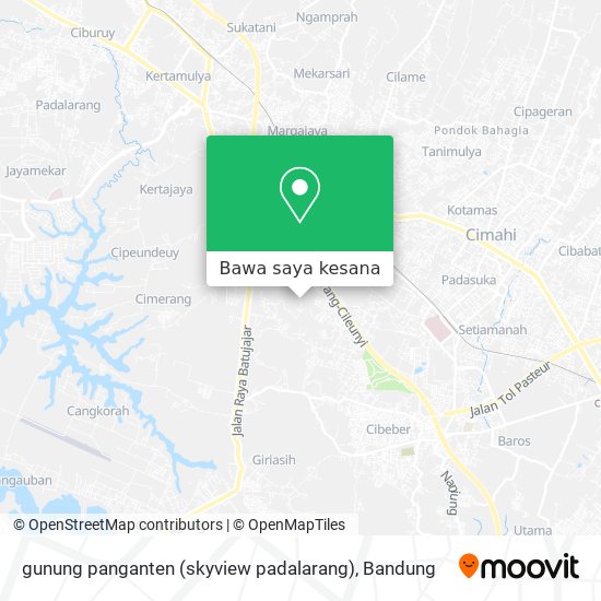 Peta gunung panganten (skyview padalarang)