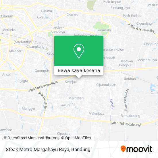 Peta Steak Metro Margahayu Raya