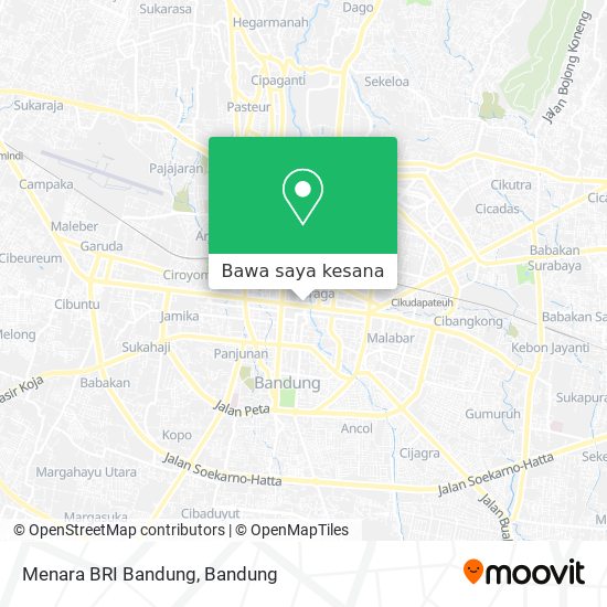 Peta Menara BRI Bandung