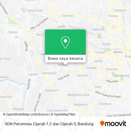 Peta SDN Perumnas Cijerah 1,3 dan Cijerah 5