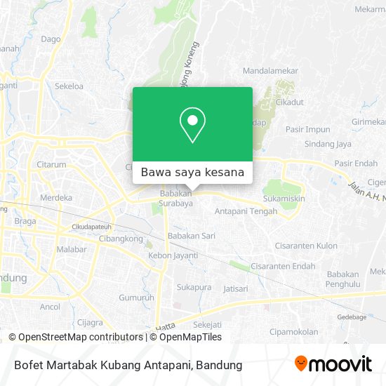 Peta Bofet Martabak Kubang Antapani