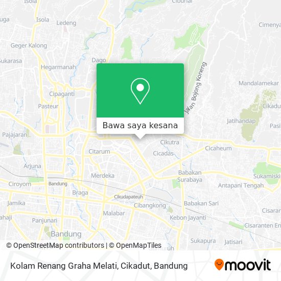 Peta Kolam Renang Graha Melati, Cikadut