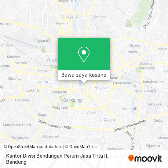 Peta Kantor Divisi Bendungan Perum Jasa Tirta II