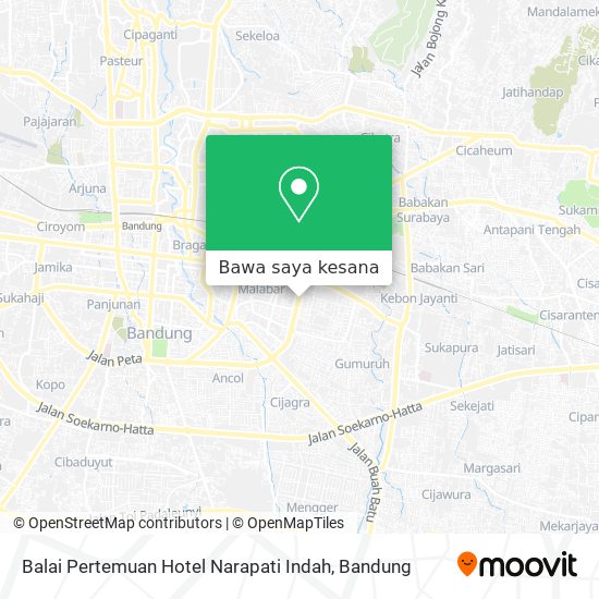 Peta Balai Pertemuan Hotel Narapati Indah