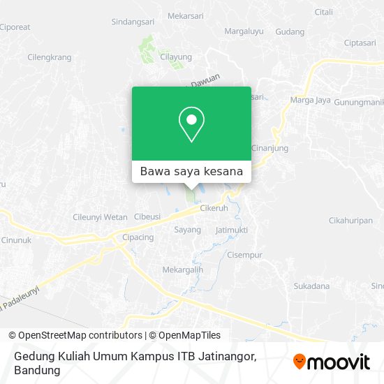 Peta Gedung Kuliah Umum Kampus ITB Jatinangor