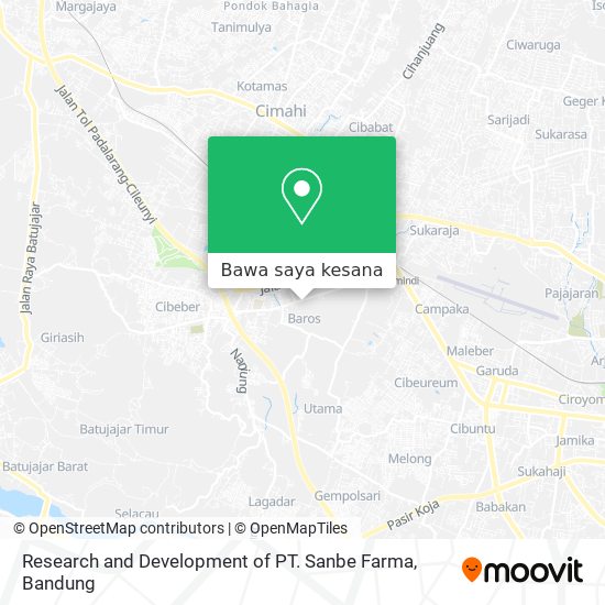 Peta Research and Development of PT. Sanbe Farma