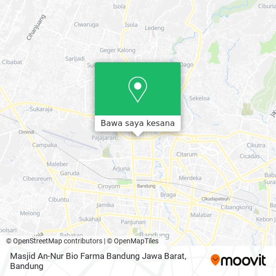 Peta Masjid An-Nur Bio Farma Bandung Jawa Barat