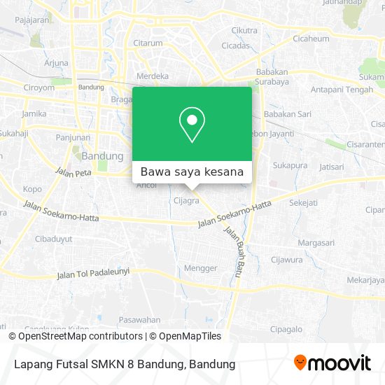 Peta Lapang Futsal SMKN 8 Bandung