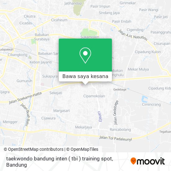 Peta taekwondo bandung inten ( tbi ) training spot