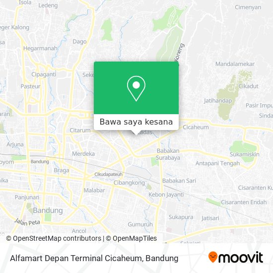 Peta Alfamart Depan Terminal Cicaheum