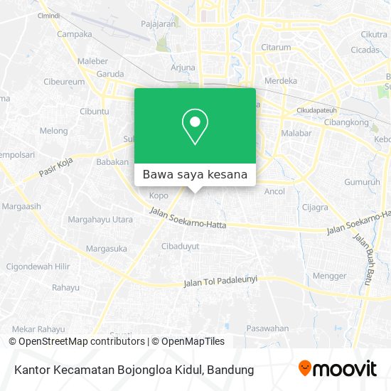 Peta Kantor Kecamatan Bojongloa Kidul