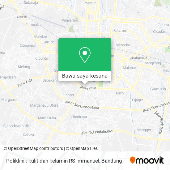 Peta Poliklinik kulit dan kelamin RS immanuel