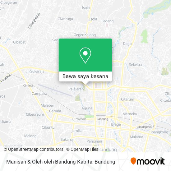 Peta Manisan & Oleh oleh Bandung Kabita