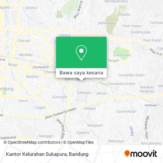 Peta Kantor Kelurahan Sukapura