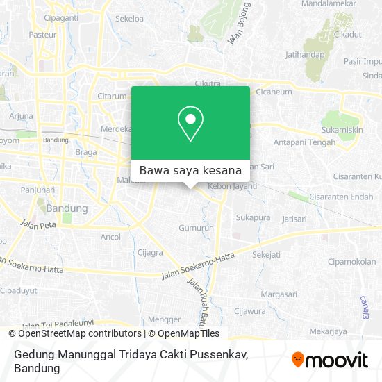 Peta Gedung Manunggal Tridaya Cakti Pussenkav