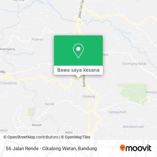 Peta 56 Jalan Rende - Cikalong Wetan
