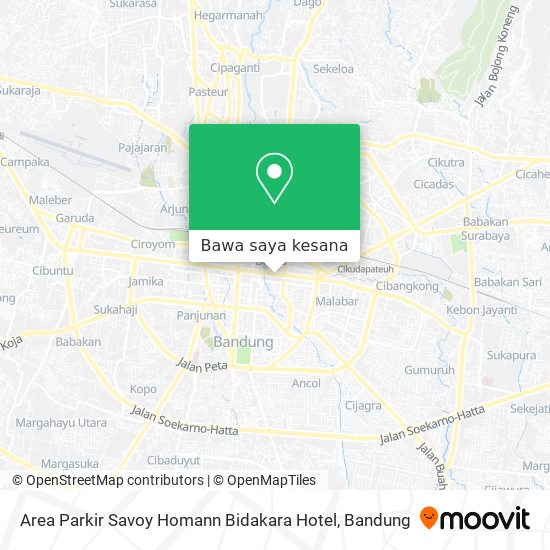 Peta Area Parkir Savoy Homann Bidakara Hotel