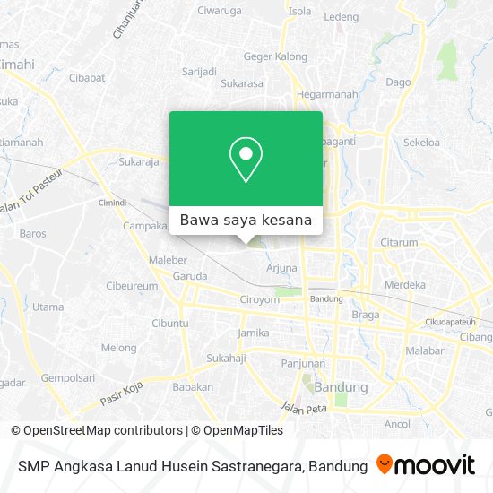 Peta SMP Angkasa Lanud Husein Sastranegara