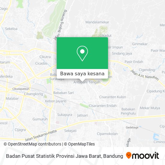 Peta Badan Pusat Statistik Provinsi Jawa Barat